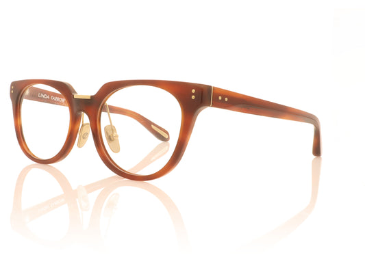 Linda Farrow Delphine C3 Amber Glasses - Angle