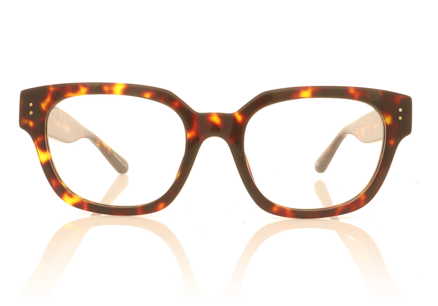 Linda Farrow Deni C5 Tortoise Glasses - Front