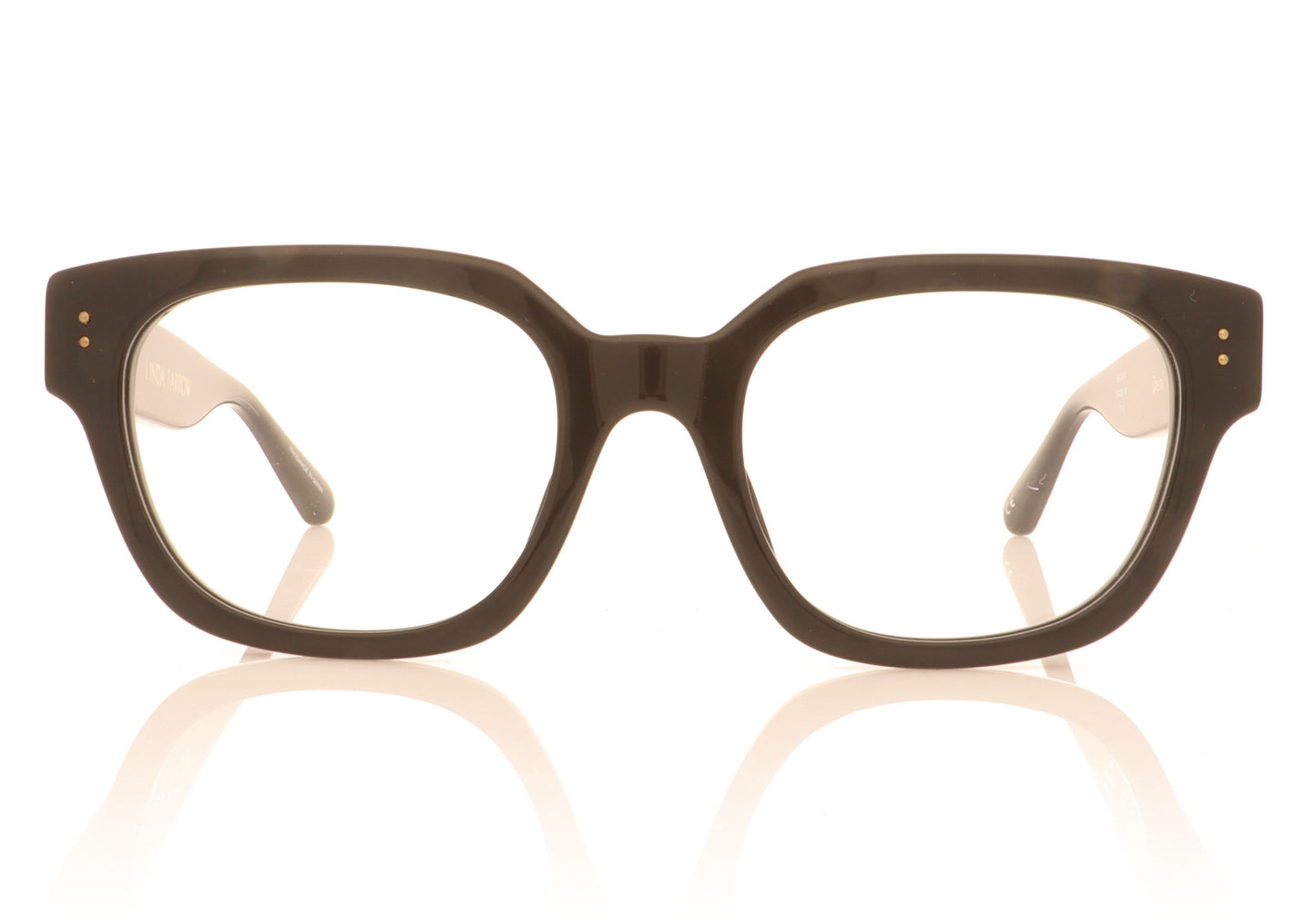 Linda Farrow Deni C6 Black Glasses - Front