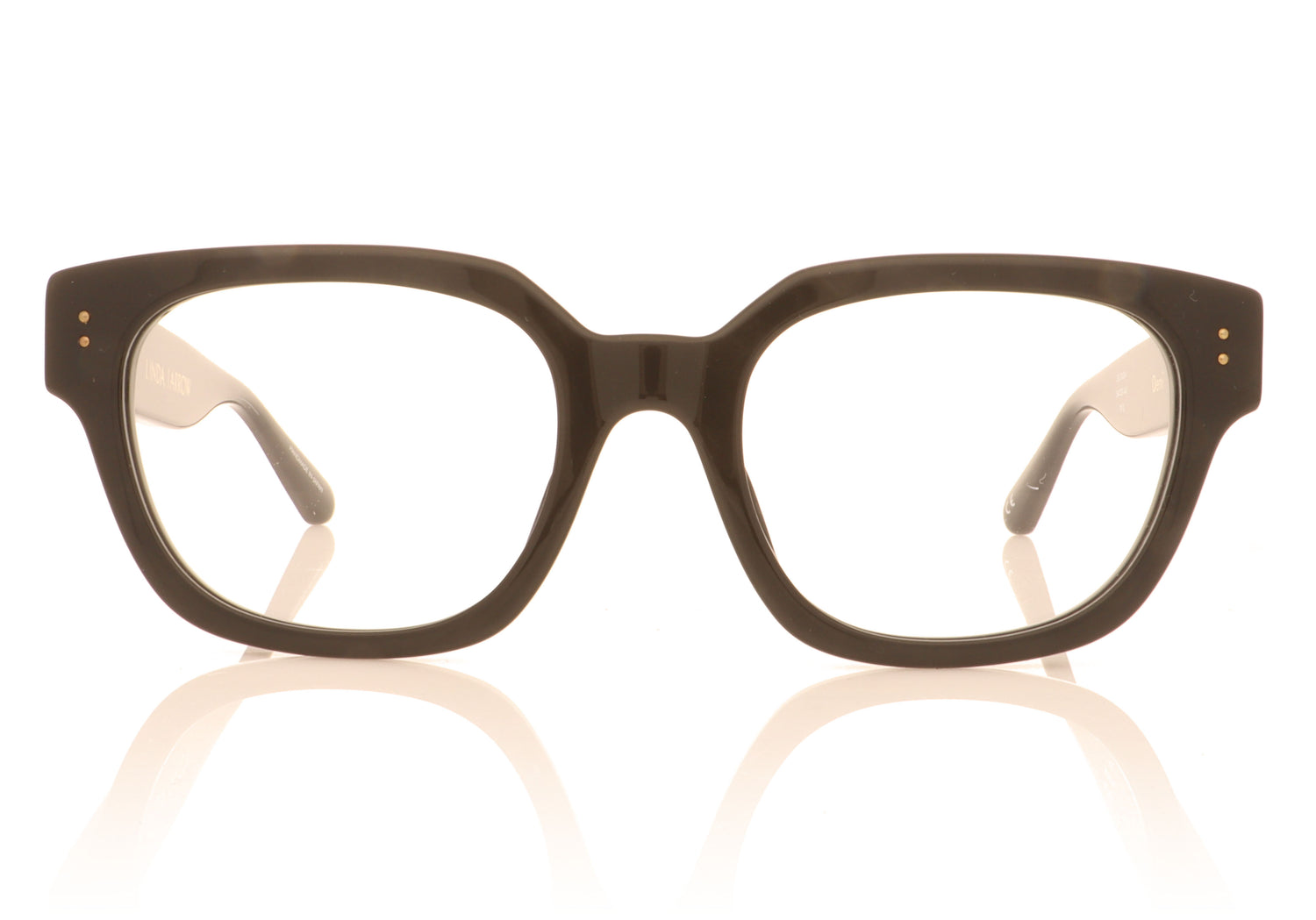 Linda Farrow Deni C6 Black Glasses - Front