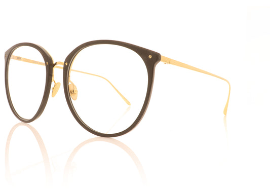Linda Farrow Kings C7 Black Glasses - Angle