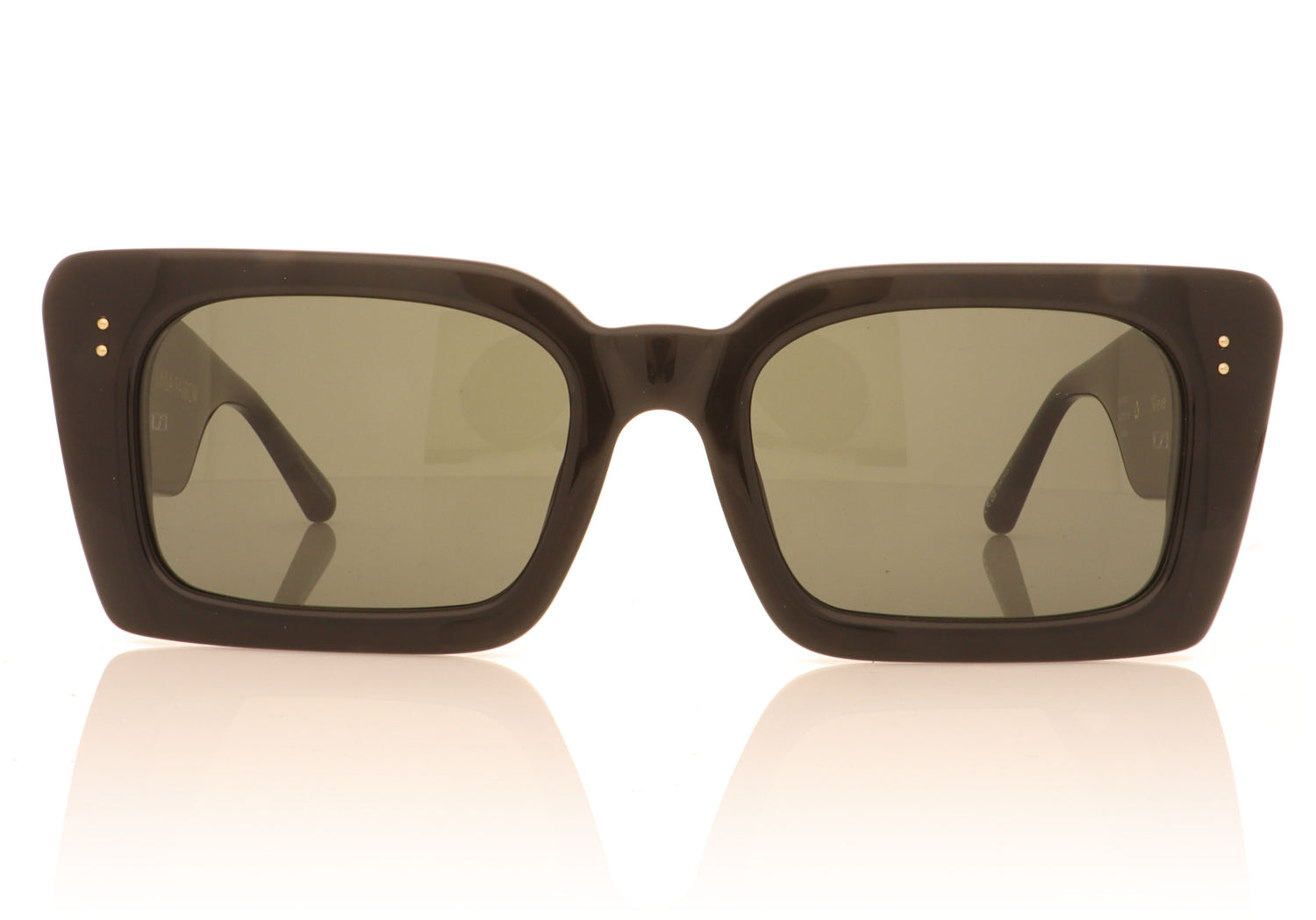 Linda Farrow Nieve C1 Black Sunglasses - Front