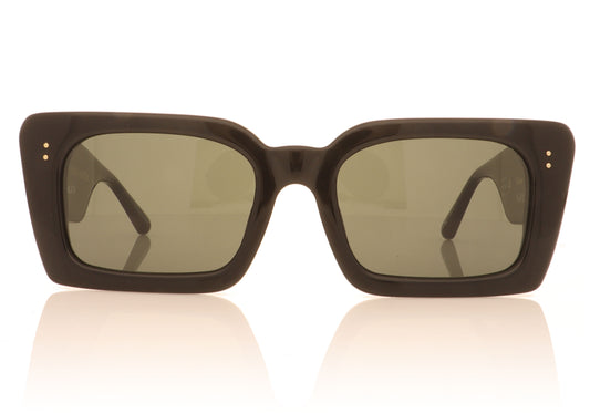 Linda Farrow Nieve C1 Black Sunglasses - Front