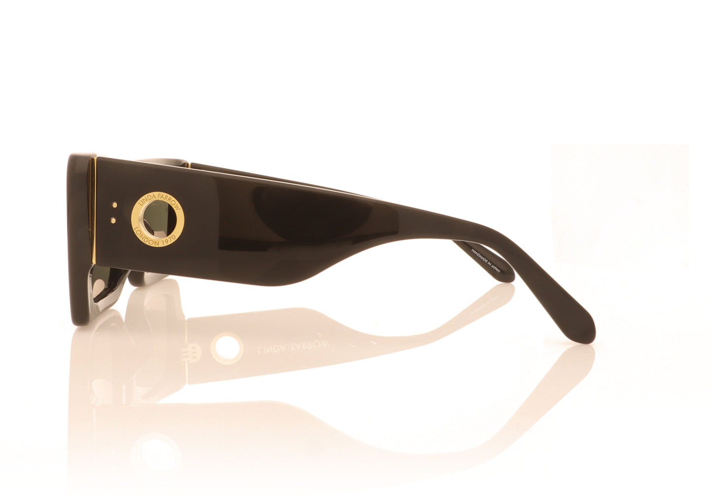 Linda Farrow Nieve C1 Black Sunglasses - Side