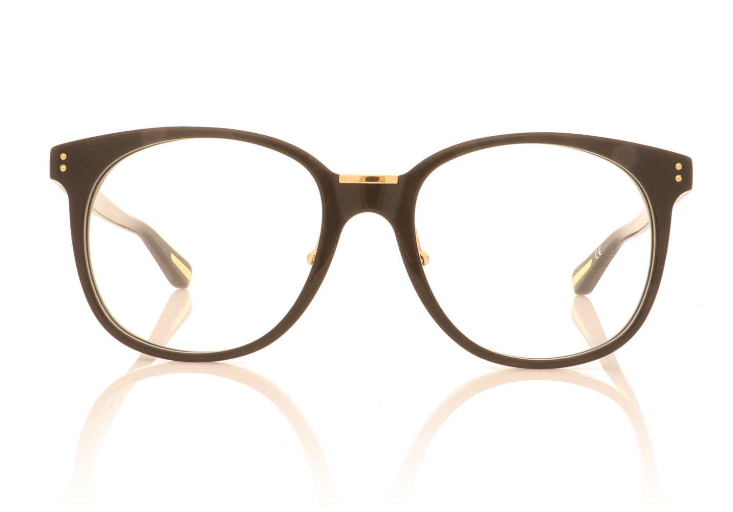 Linda Farrow Palla C4 Black Glasses - Front