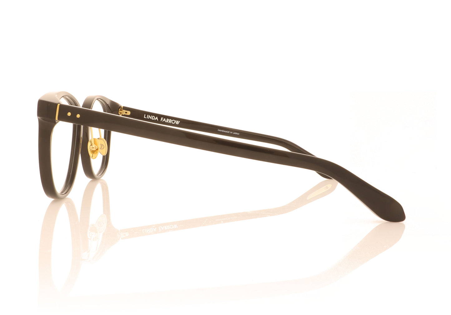 Linda Farrow Palla C4 Black Glasses - Side