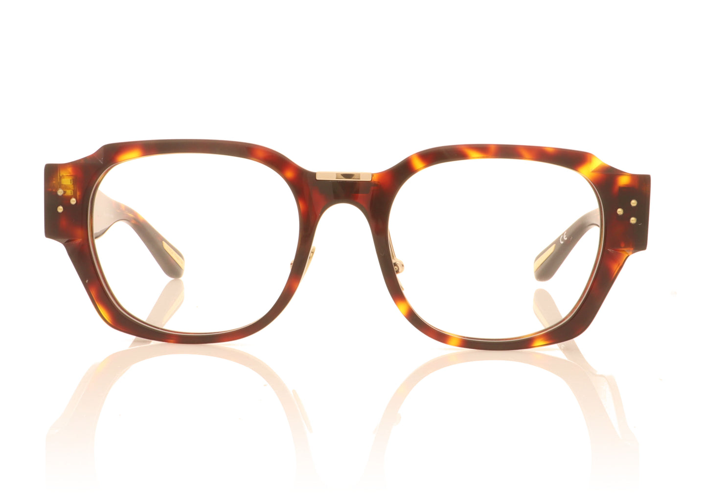 Linda Farrow Ramon C5 Tortoise Glasses - Front
