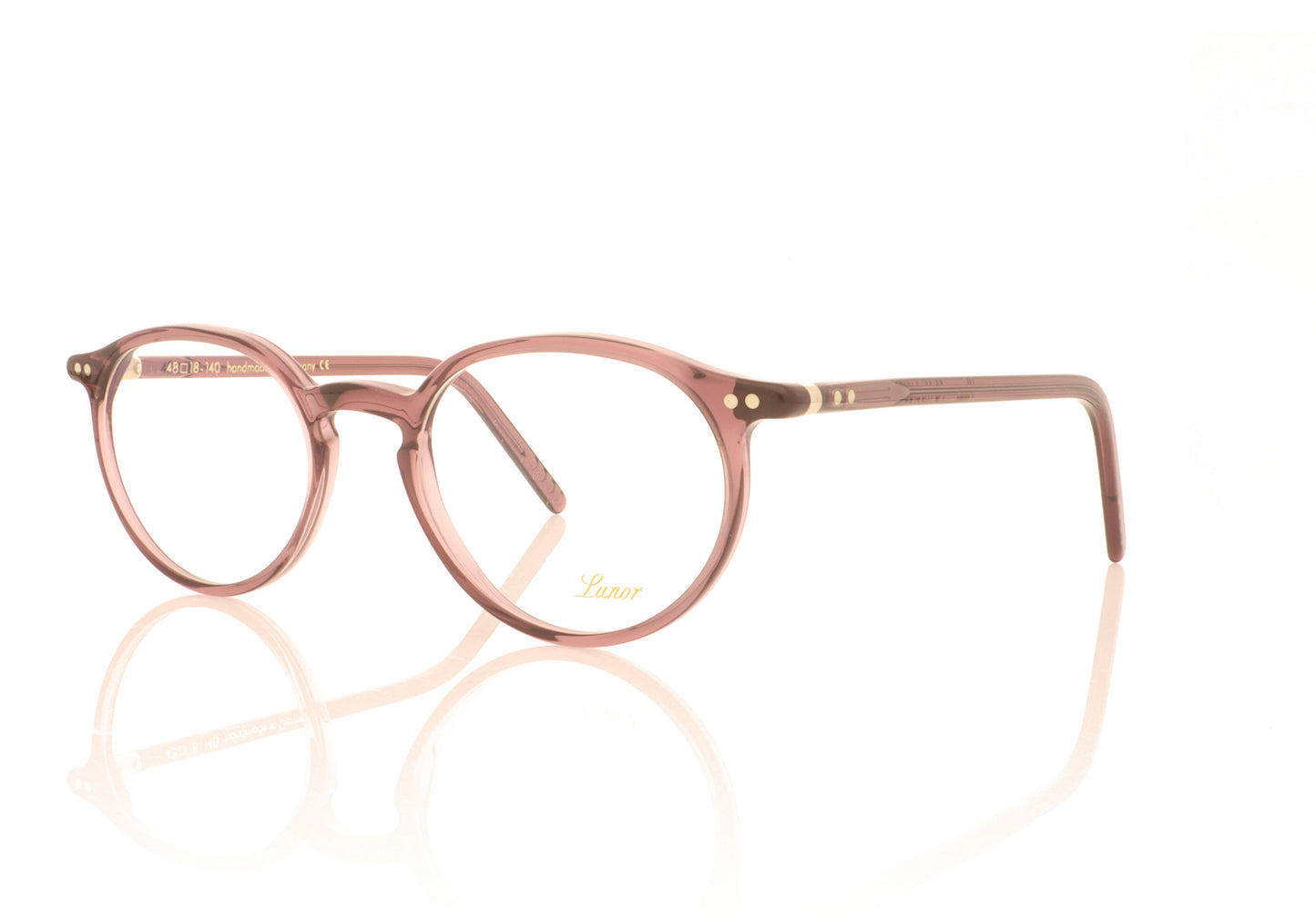 Lunor LU226 55 Purple Glasses - Angle