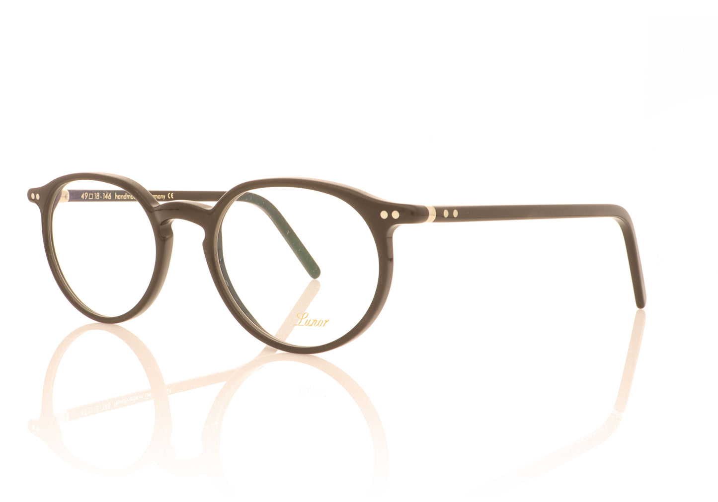 Lunor LU231 1 Black Glasses - Angle