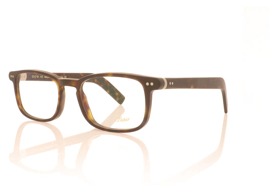 Lunor LU231 2M Matte Tortoise Glasses - Angle
