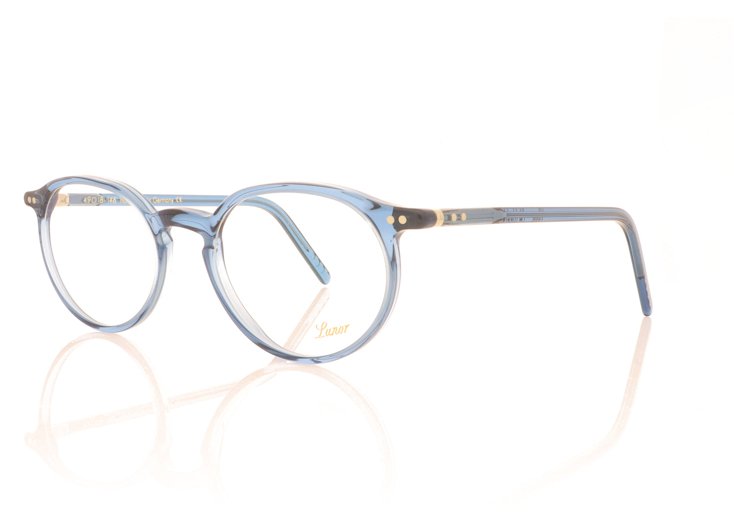 Lunor LU231 42 Blue Glasses - Angle