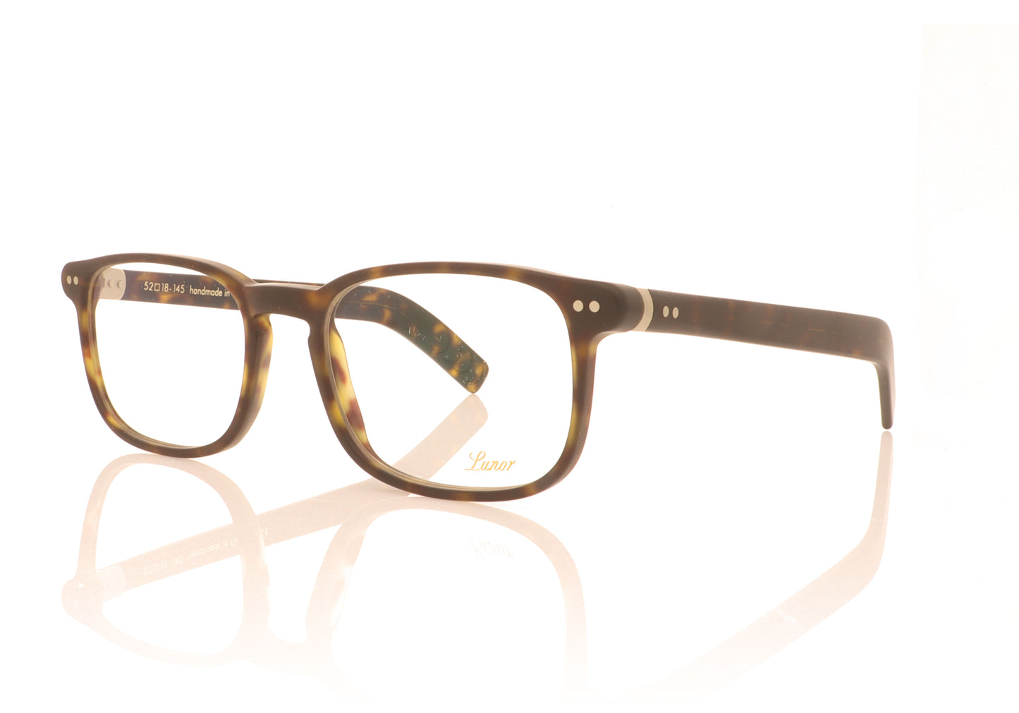 Lunor LU255 Lunor 255 Matte Tortoise 02M Glasses - Angle