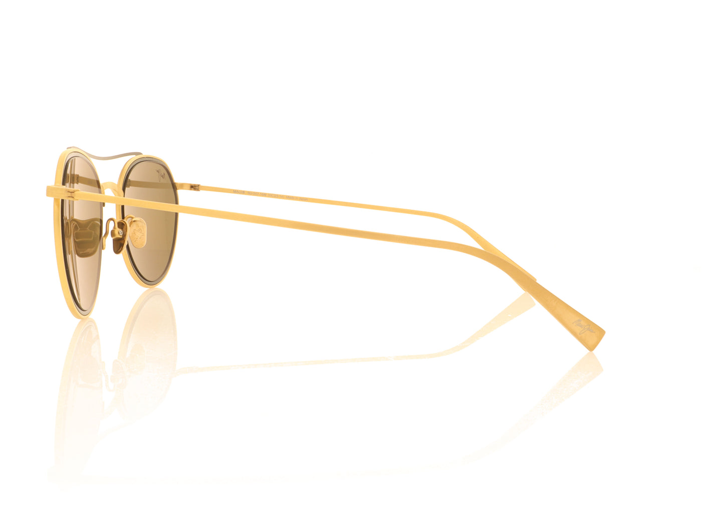 Maui Jim Bowline MJ557 16M Gold Black Sunglasses - Side