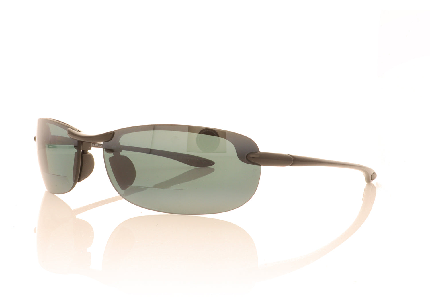 Maui Jim MJ805 Makaha 220 Gloss Black Sunglasses - Angle