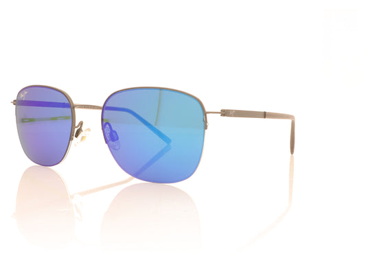 Maui Jim Crater Rim MJ824 02S Dark Gunmetal Sunglasses - Angle