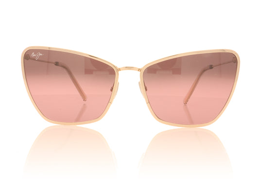 Maui Jim MJ823 Puakenikeni 38B Shiny Rose Gold Sunglasses - Front