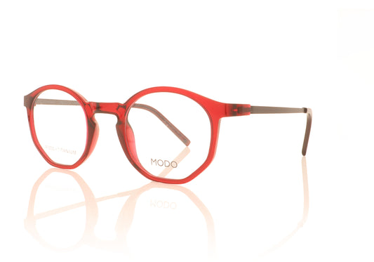 MODO 7056 BURG Burgundy Glasses - Angle