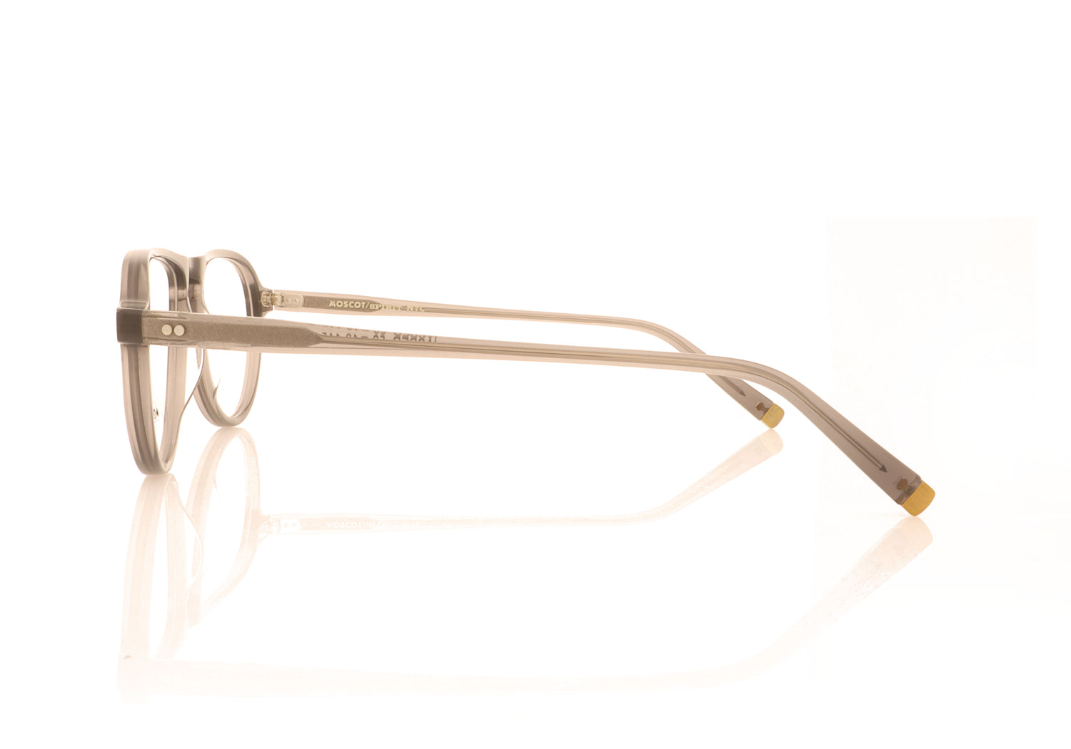 Moscot Jasper GREY Grey Glasses - Side