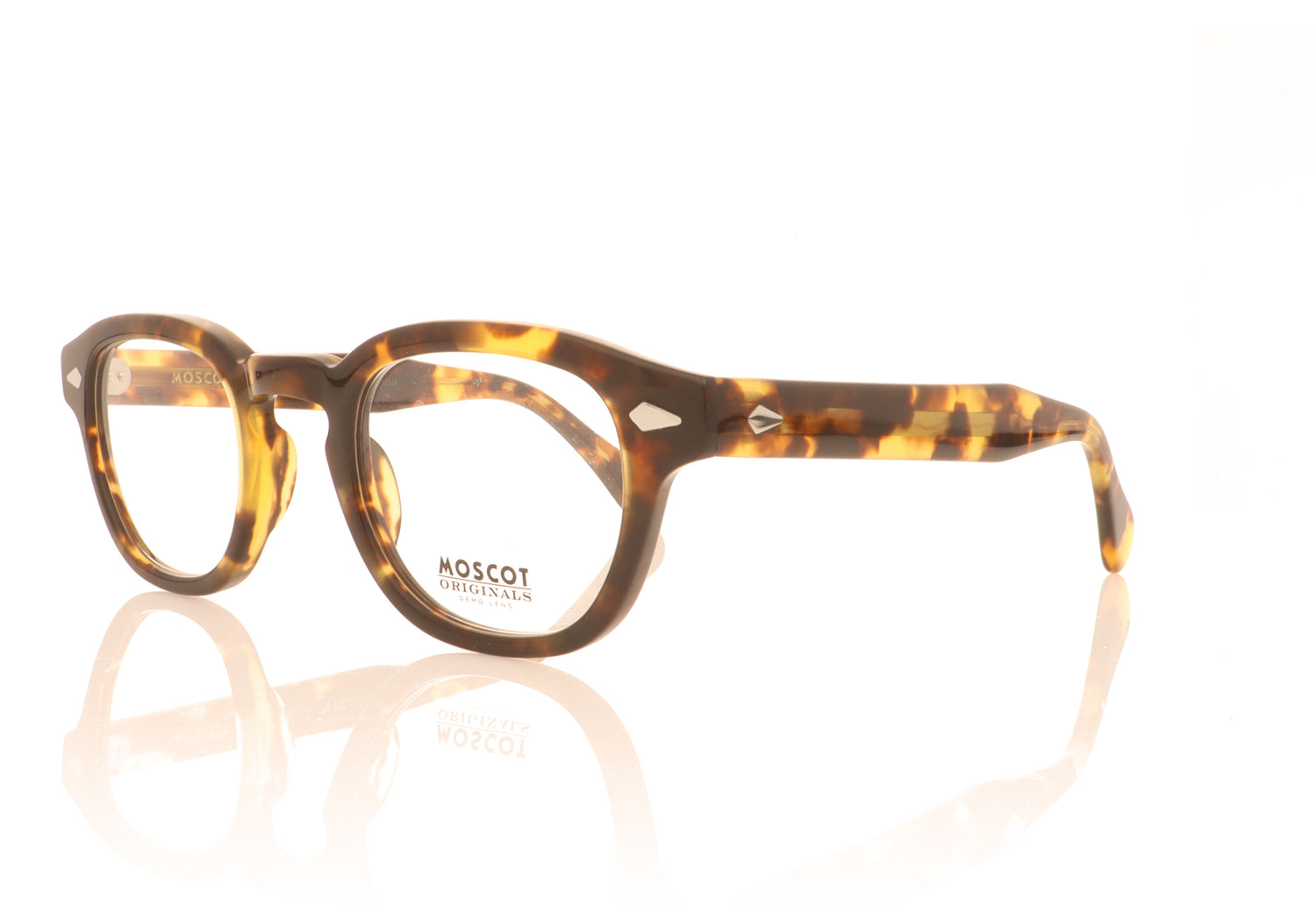 Moscot Lemtosh CH Classic Havana Glasses - Angle