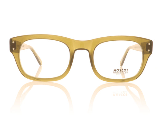 Moscot Nebb 1502 Olive Green Glasses - Front