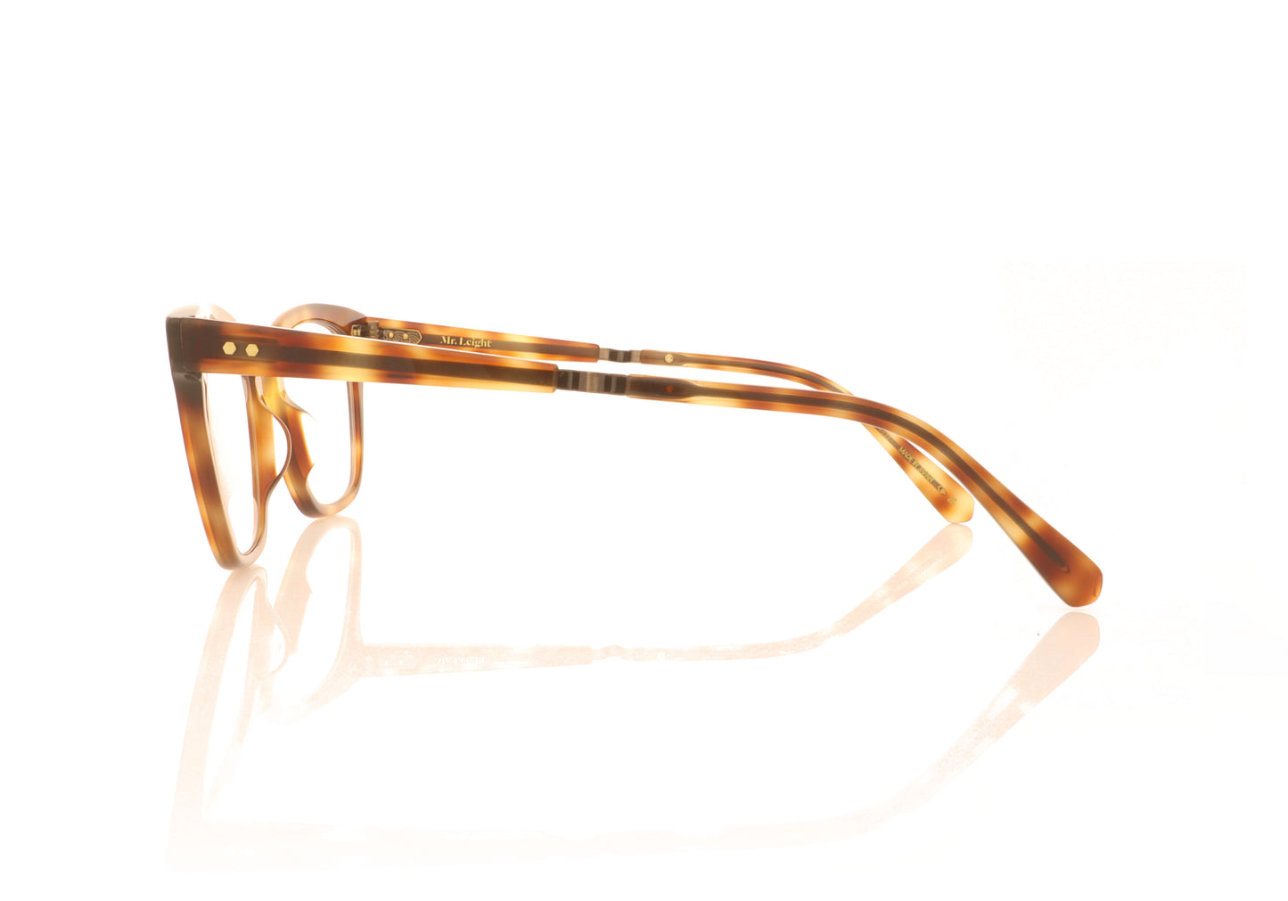 Mr. Leight Morgan C CT Tortoise Glasses - Side