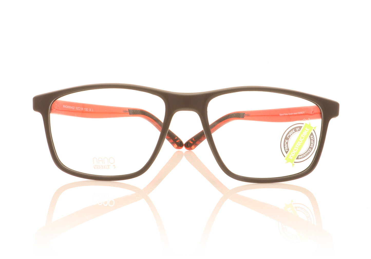 NanoVista Fanboy NA850452 Black Red Glasses - Front
