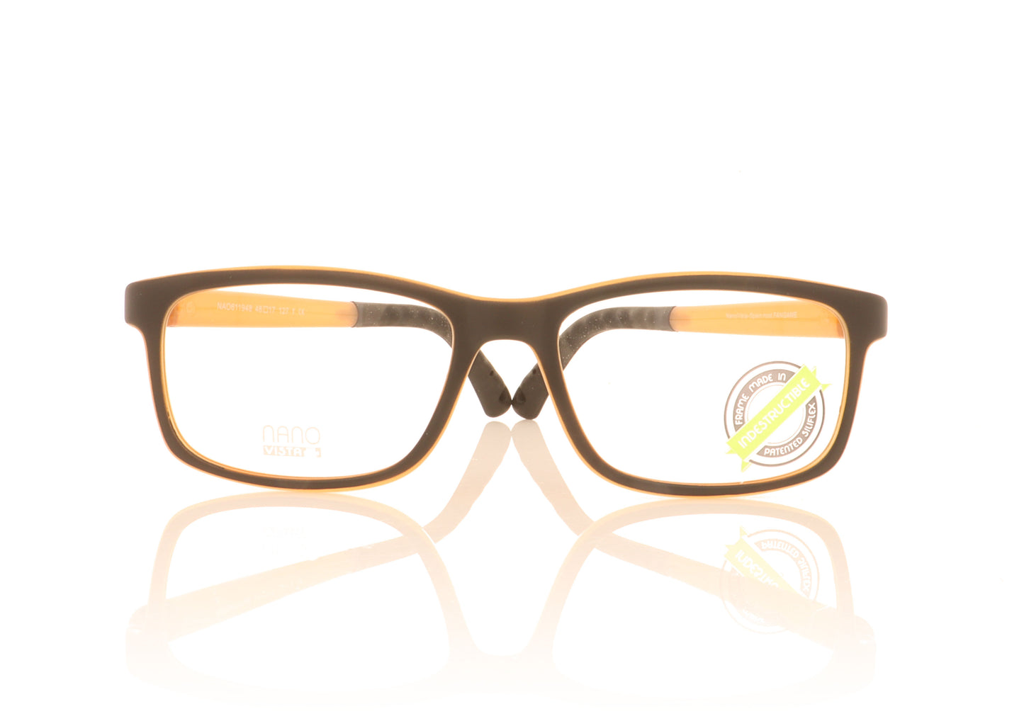 NanoVista Fangame NA611948 Black Orange Glasses - Front