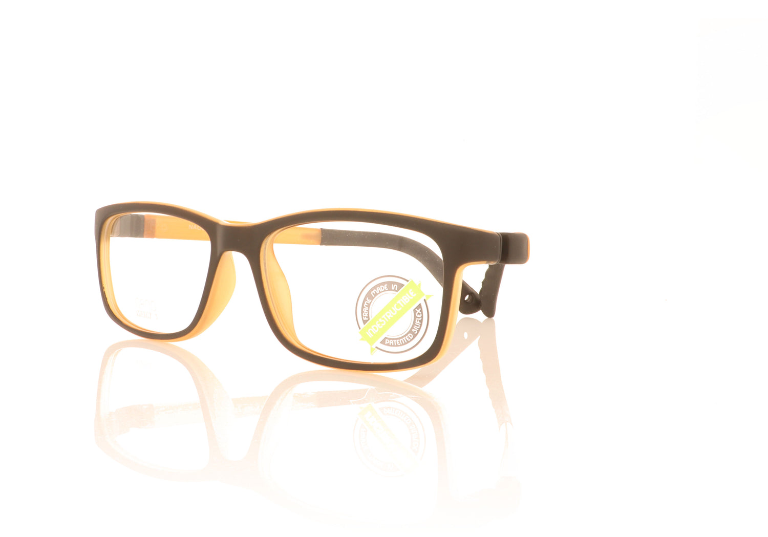 NanoVista Fangame NA611948 Black Orange Glasses - Angle