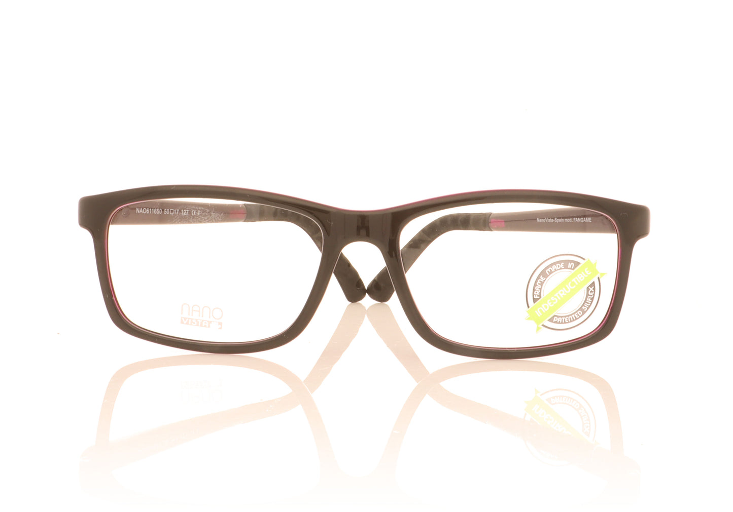 NanoVista Fangame NAO611650 Black Purple Glasses - Front