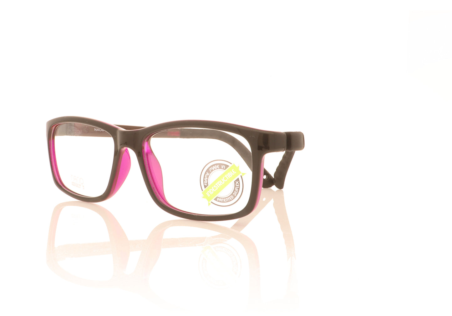 NanoVista Fangame NAO611650 Black Purple Glasses - Angle