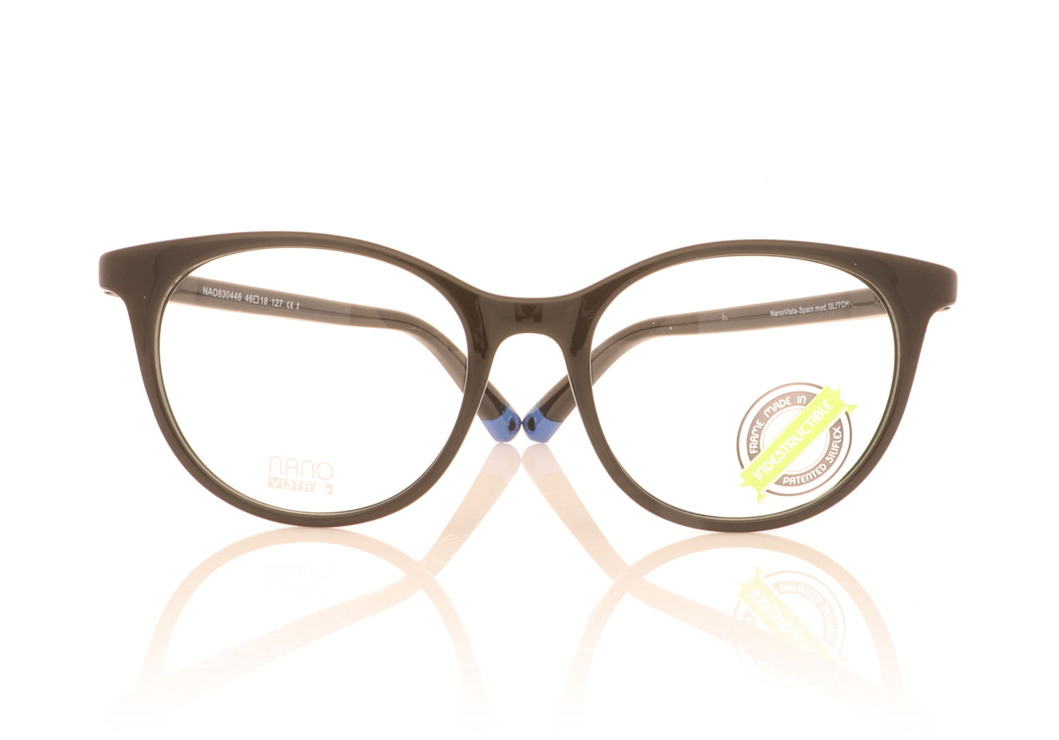 NanoVista Glitch NAO830446 Black Glasses - Front