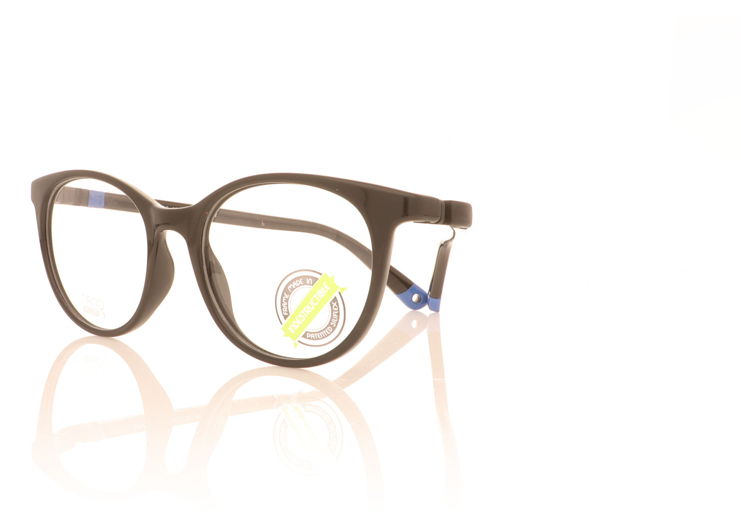 NanoVista Glitch NAO830446 Black Glasses - Angle