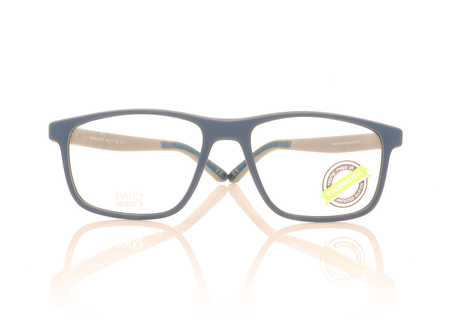NanoVista Joey NAO850650 Blue Grey Glasses - Front