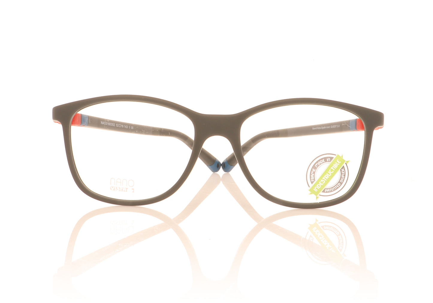 NanoVista Quest NAO3160352 Grey Glasses - Front