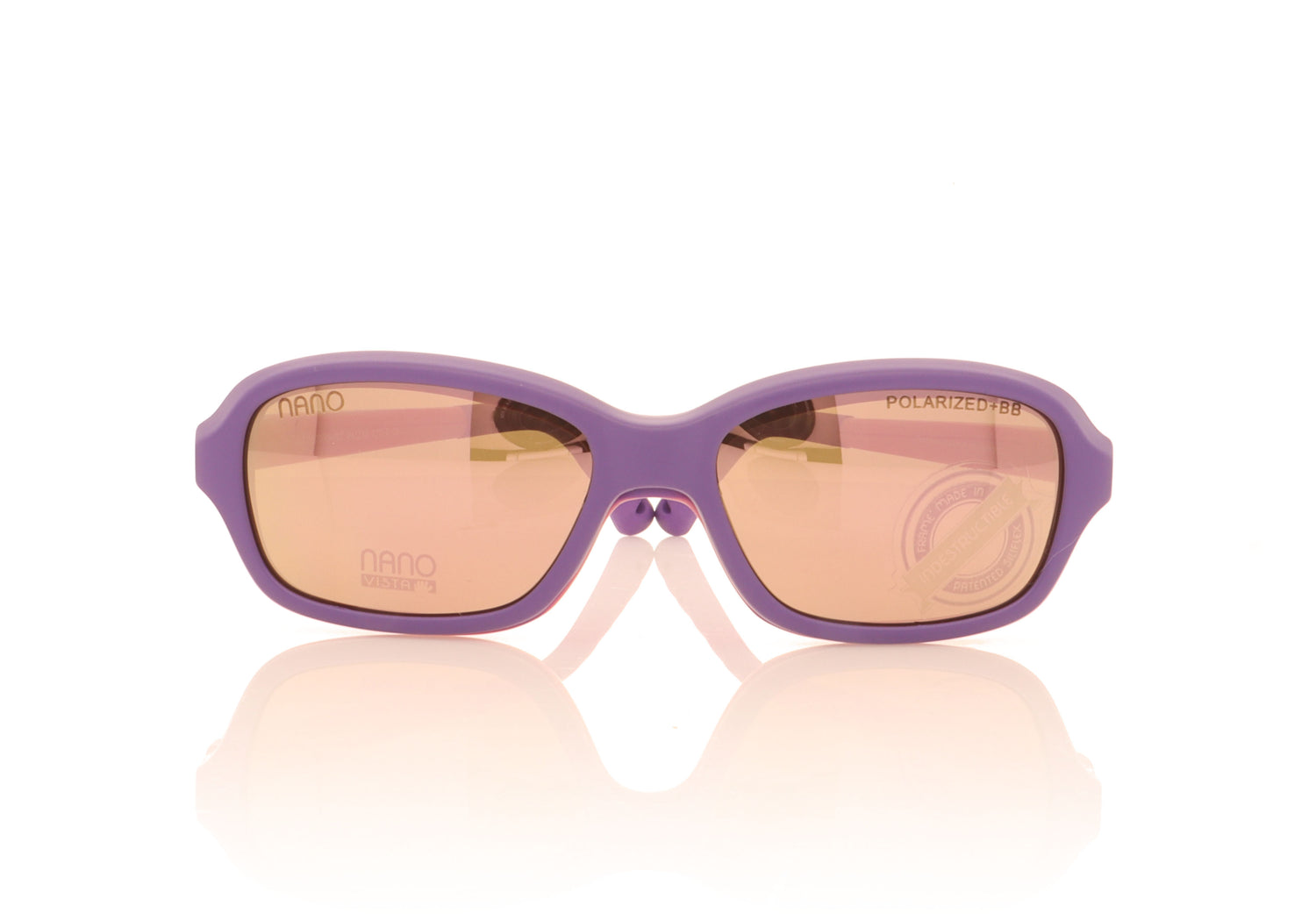 NanoVista Quest NAO50135HSC Purple Pink With Clip Glasses - Front