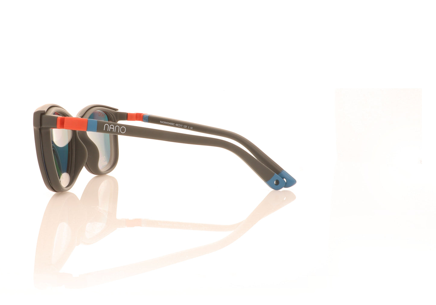 NanoVista Quest NAO840348SC Grey with Clip On Glasses - Side