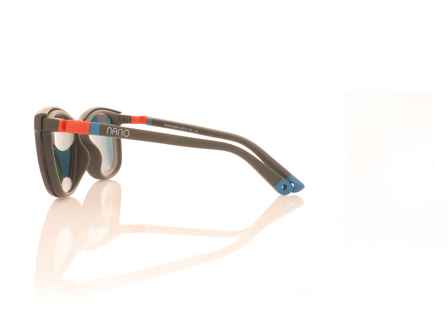 NanoVista Quest NAO840348SC Grey with Clip On Glasses - Side