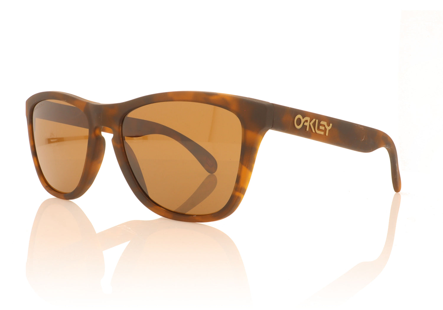 Oakley Frogskins 9013C5 Matte Tortoise Sunglasses - Angle