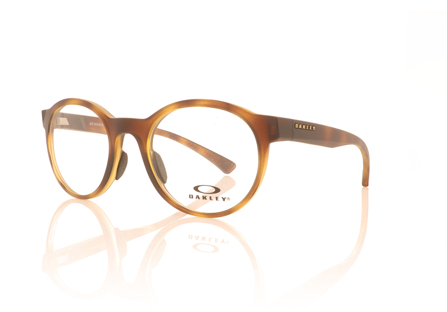 Oakley Spindrift 02 Satin Brown Glasses - Angle