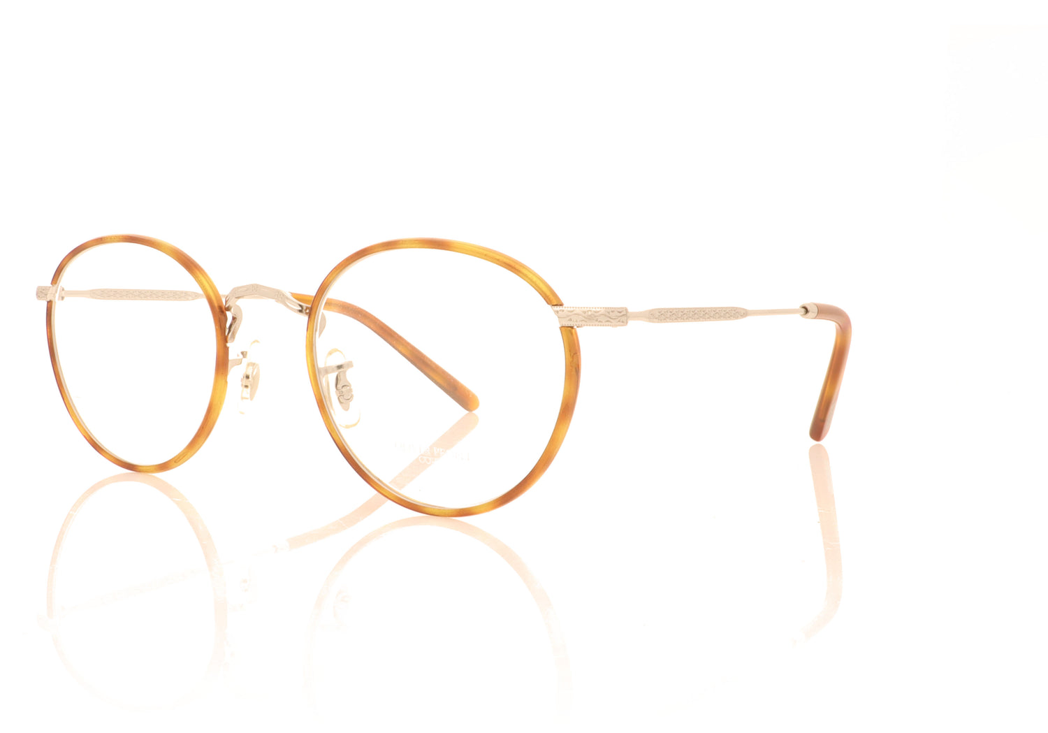 Oliver Peoples Carling 5063 Brushed Silver Glasses - Angle