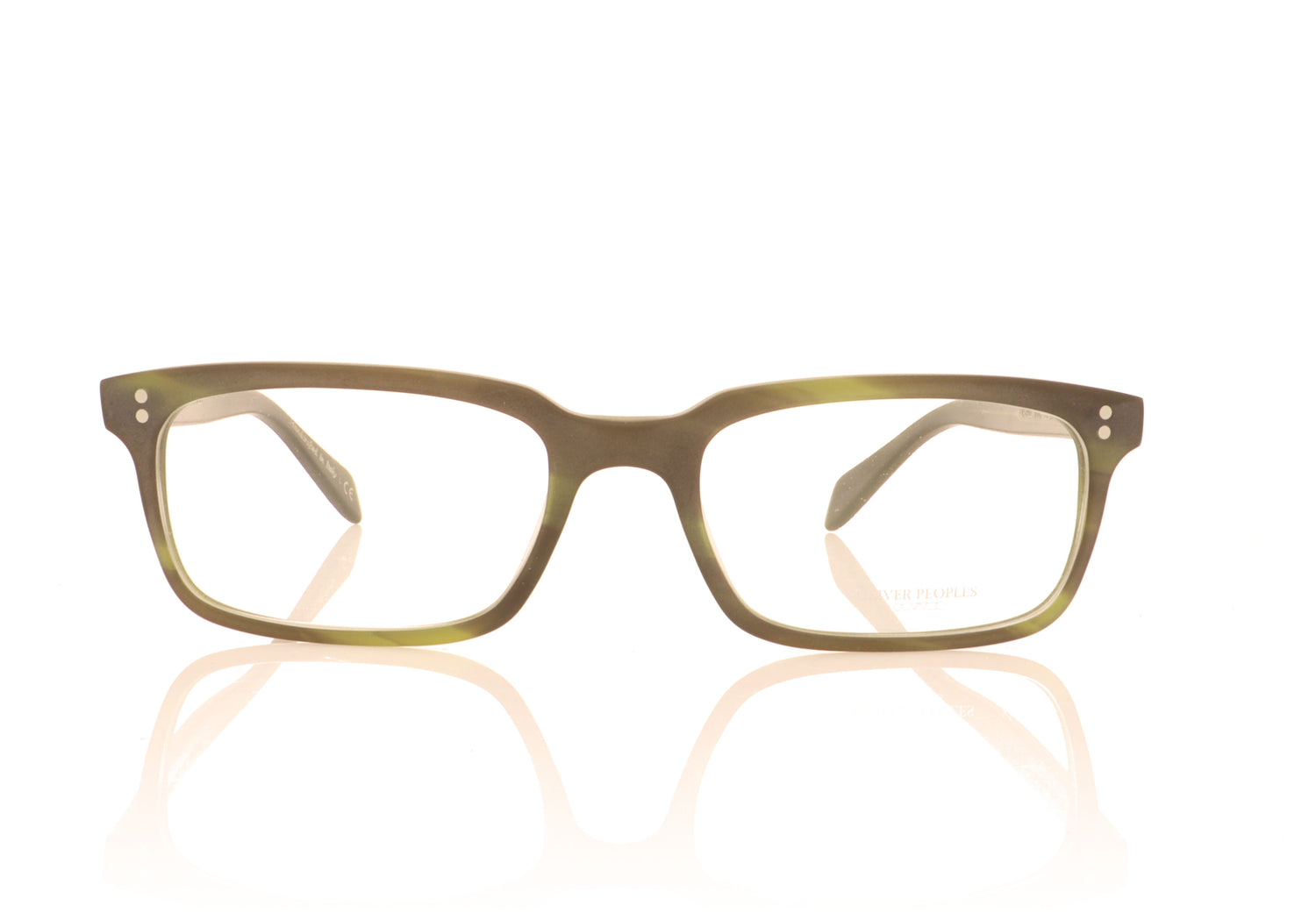 Oliver Peoples Denison 1709 Emerald Bark Glasses - Front
