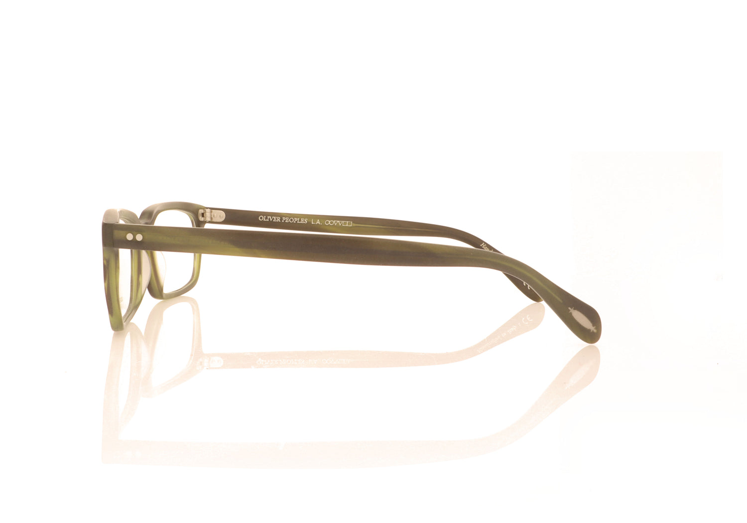 Oliver Peoples Denison 1709 Emerald Bark Glasses - Side