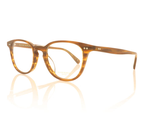Oliver Peoples Sadao 1733 Red Mahogany Glasses - Angle
