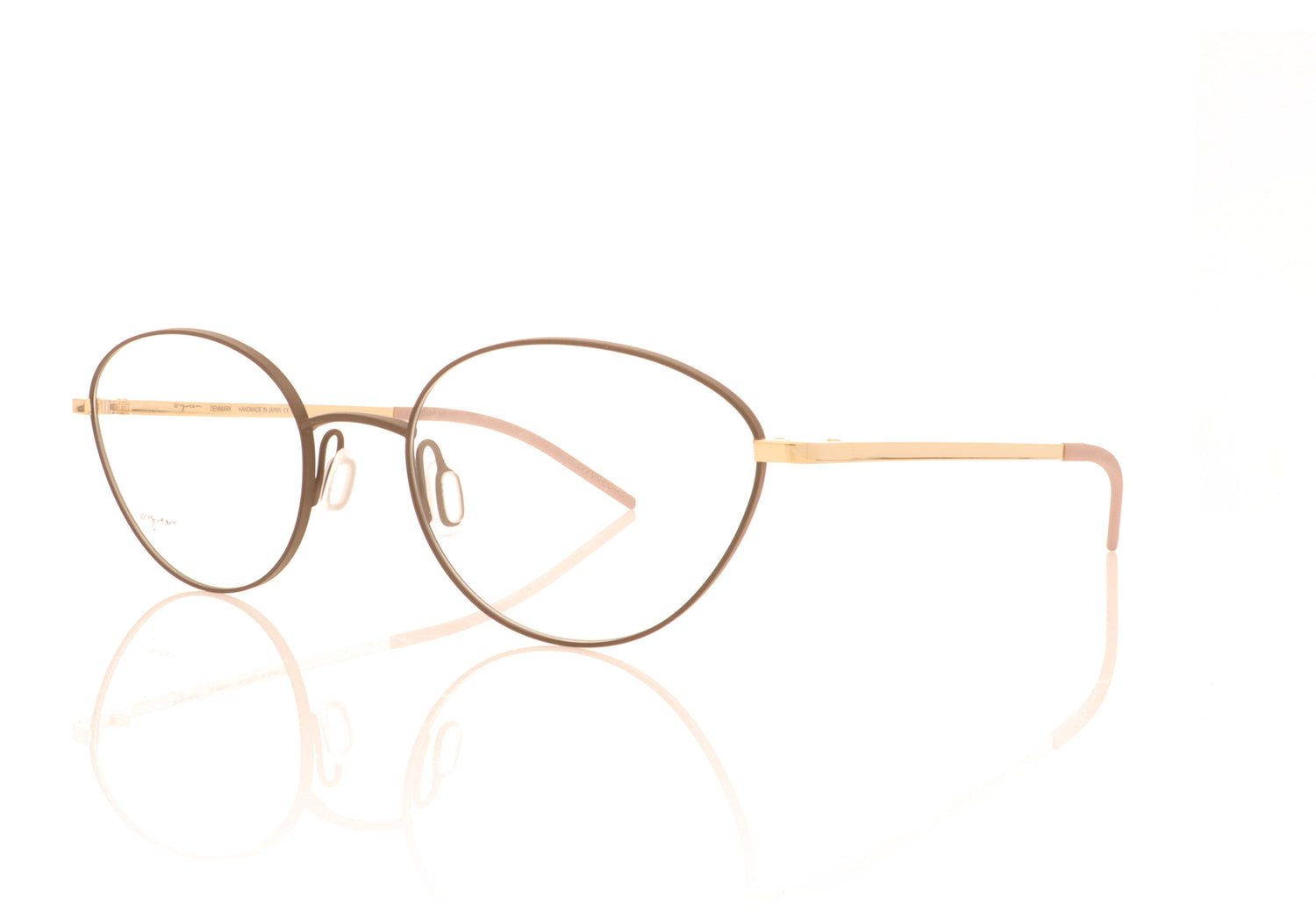 Ørgreen Human 1120 Mat Brown Glasses - Angle
