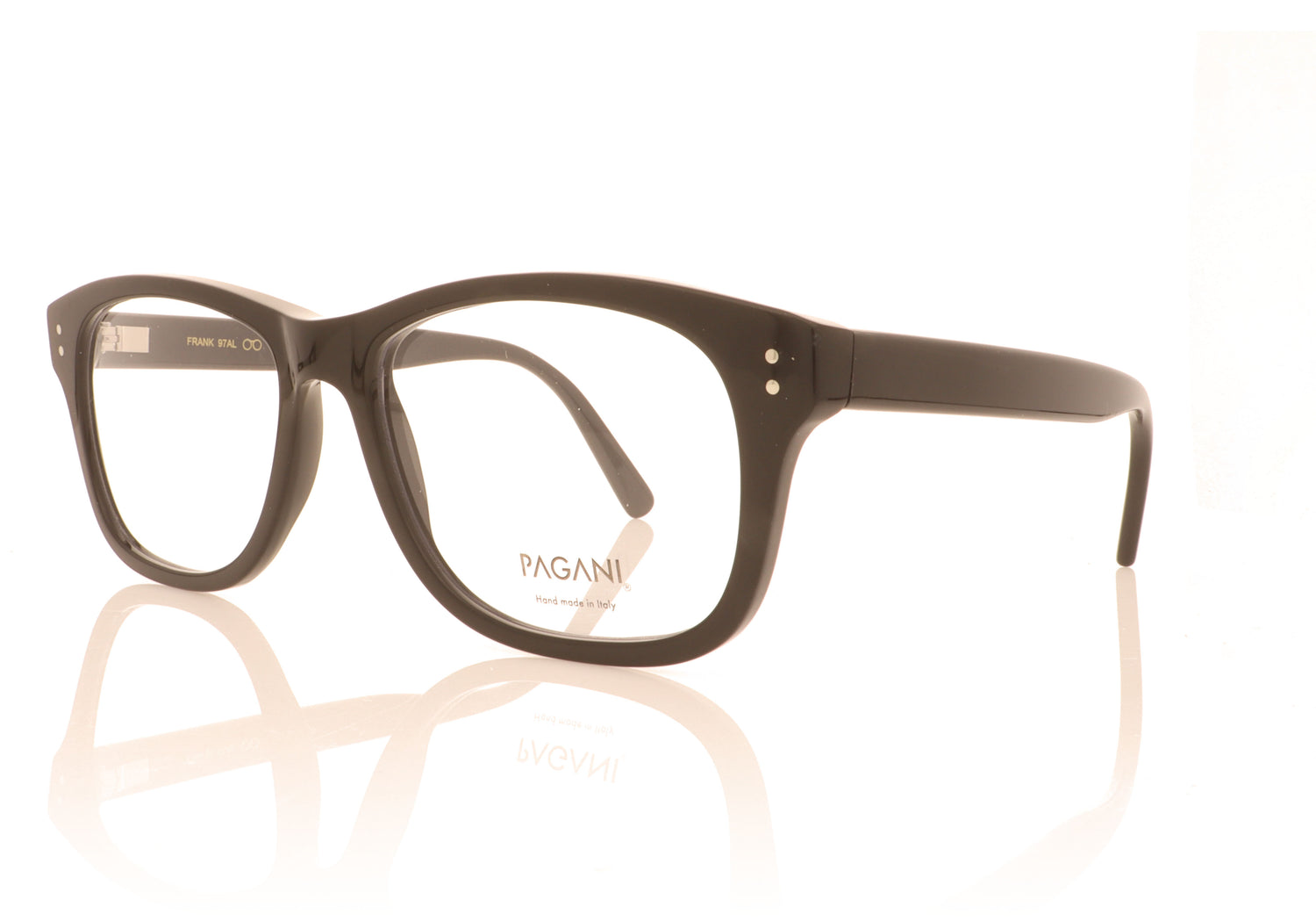 Pagani Frank 97AL Black Glasses - Angle