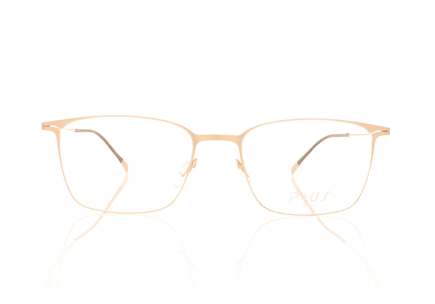 P+US Zero ZA01-OV Silver Glasses - Front