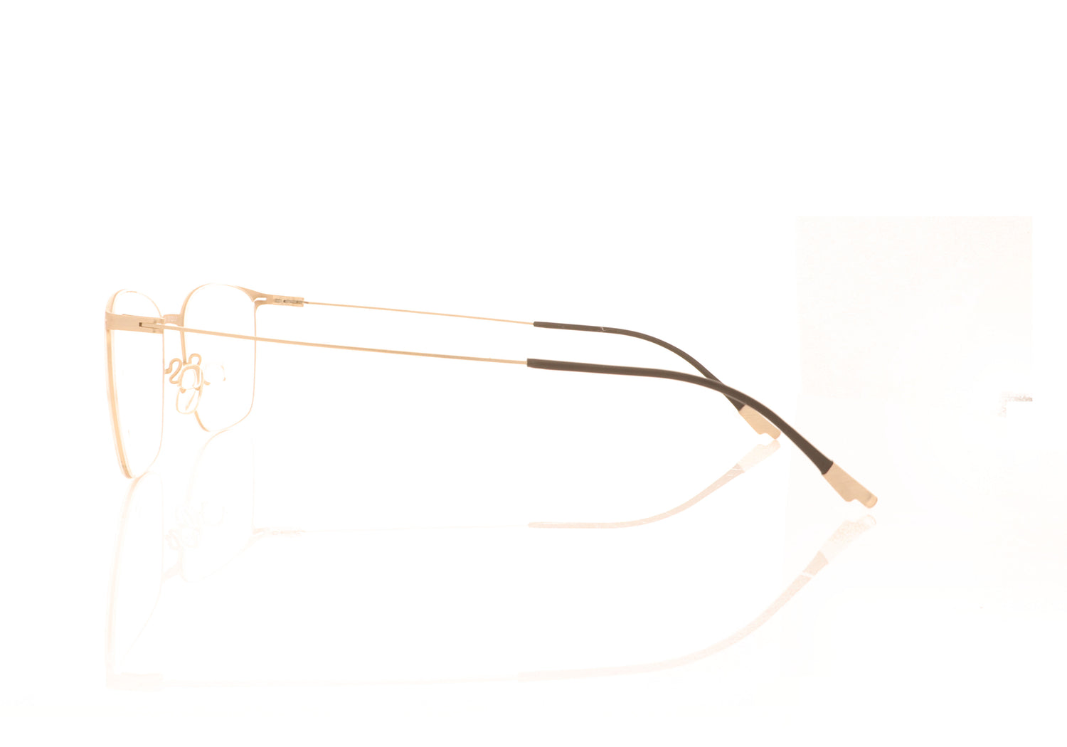 P+US Zero ZA01-OV Silver Glasses - Side