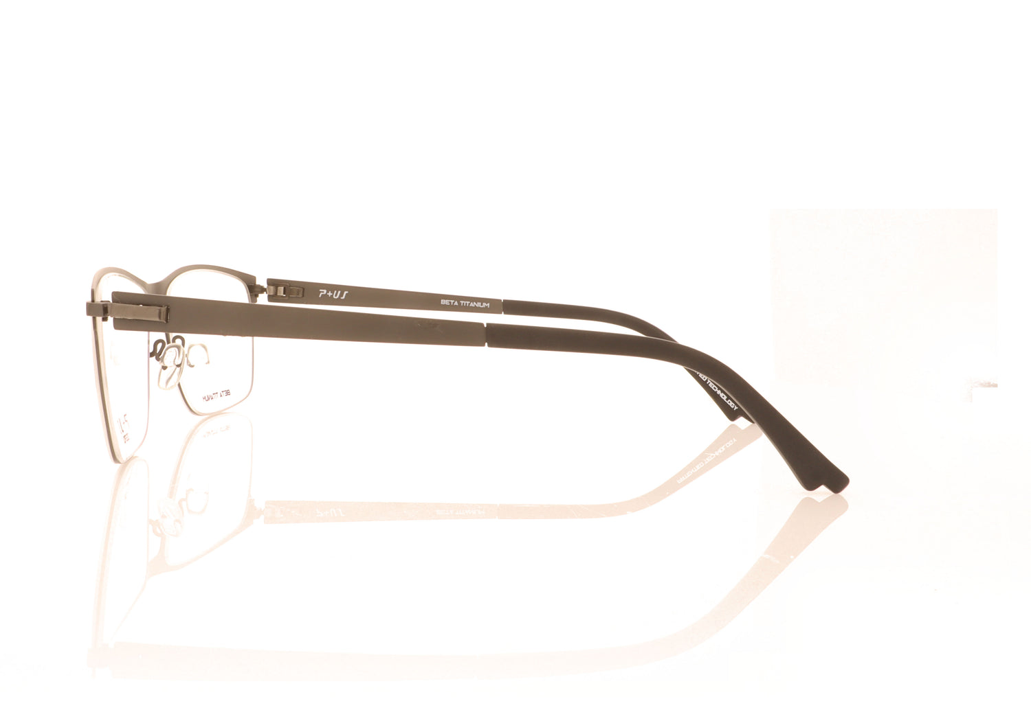 P+US Zero ZT1812B Grey Glasses - Side