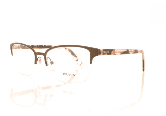 Prada Millennials ROU101 Cocoa Glasses - Angle