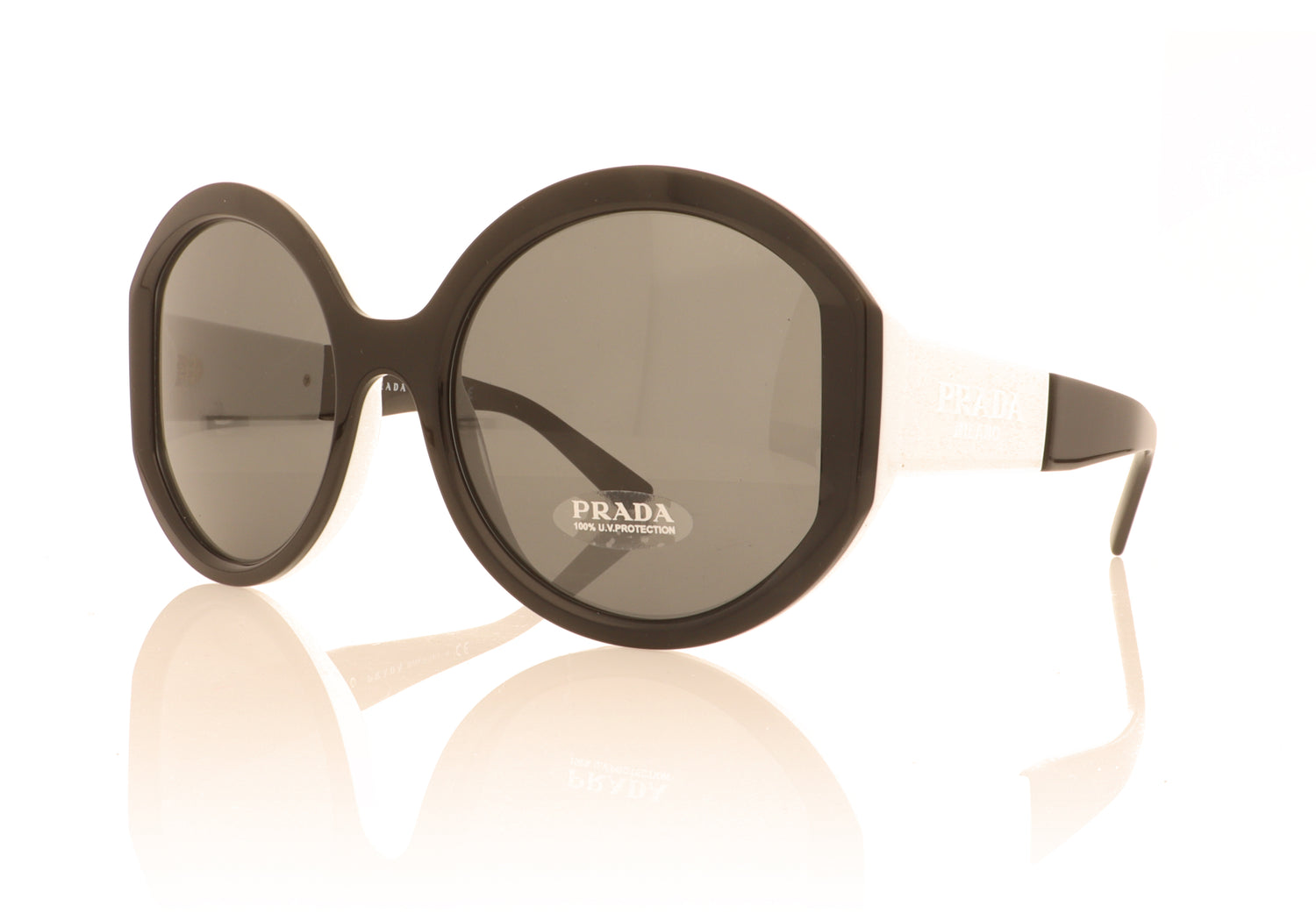 Prada 0PR22XS YC45S0 Black Sunglasses - Angle